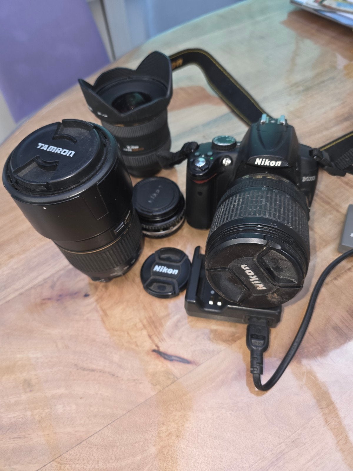 Nikon D5000 inclusief lenzen, Enlèvement ou Envoi, 12 Mégapixel, Utilisé, Nikon