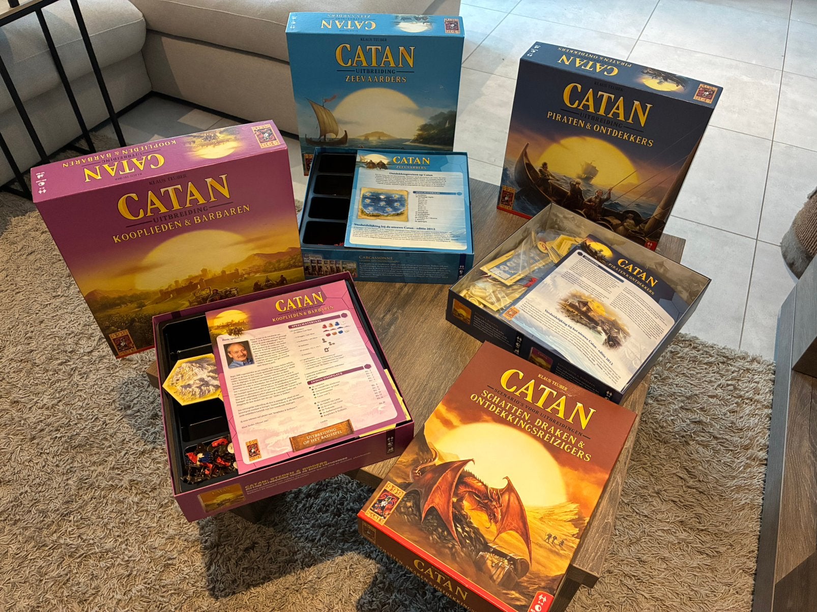 Catan Uitbreidingen Set - 4 Stuks (In Nieuwstaat), Drie of vier spelers, Ophalen of Verzenden, Nieuw, 999 games