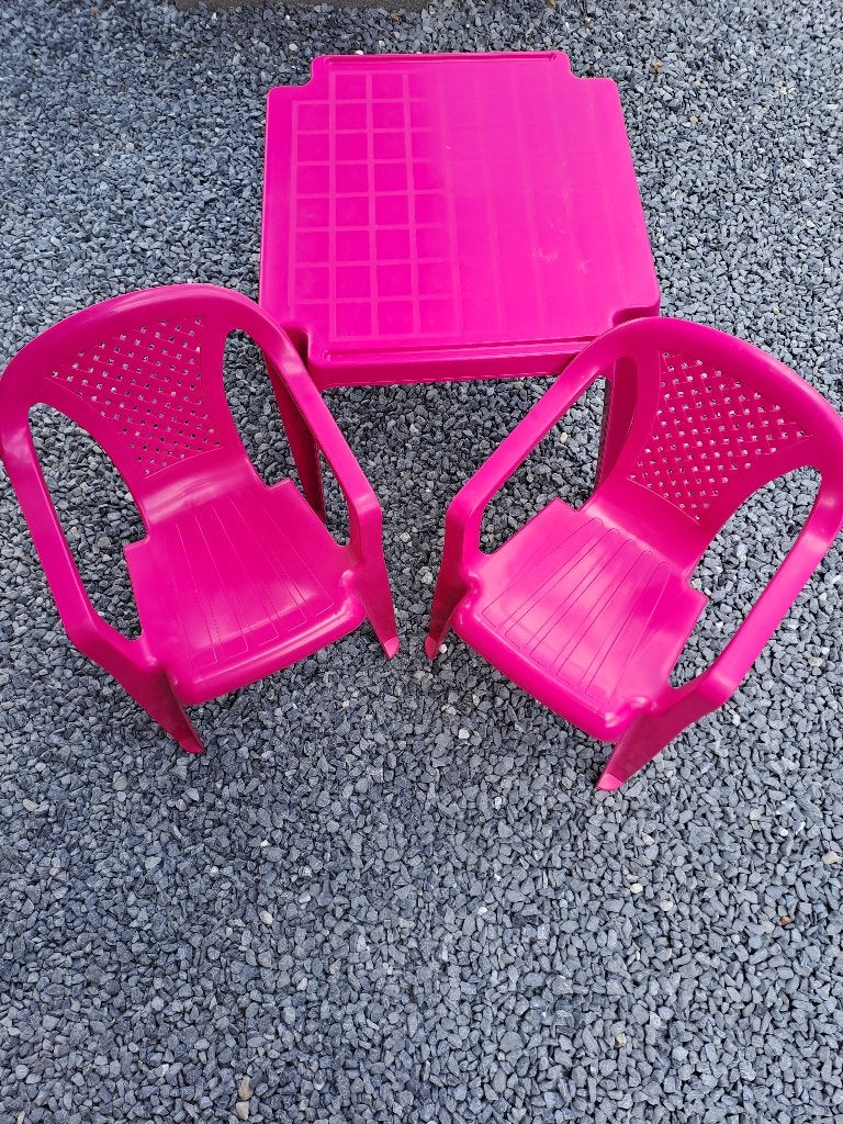 Kindertafel met stoelen, Ophalen, Zo goed als nieuw, Overige typen