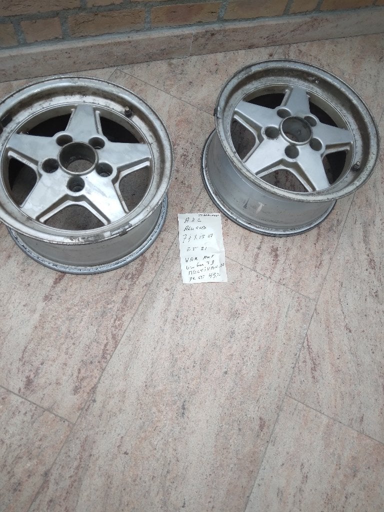 ARC Alurad velgen 7jx15H2 ET21 en Staalvelgen 14 inch, Enlèvement ou Envoi, 14 pouces, Jante(s)