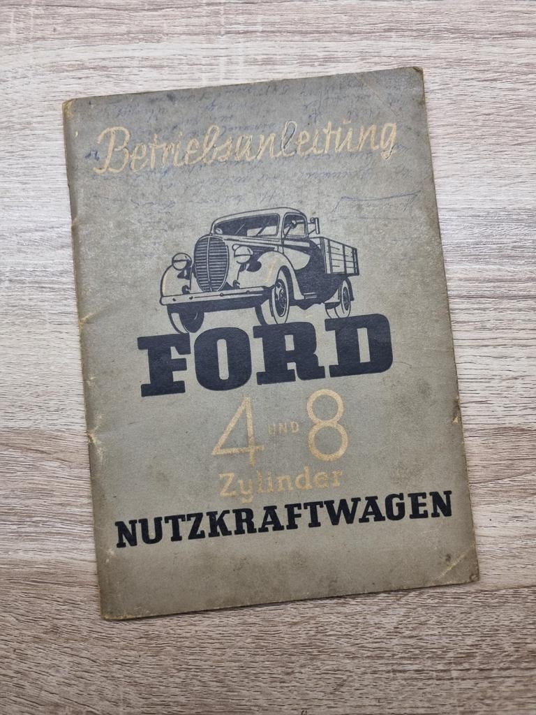 Duitse Handleiding 1940 - Ford 4 8 Cylinder Wehrmacht, Ophalen of Verzenden, Landmacht, Boek of Tijdschrift