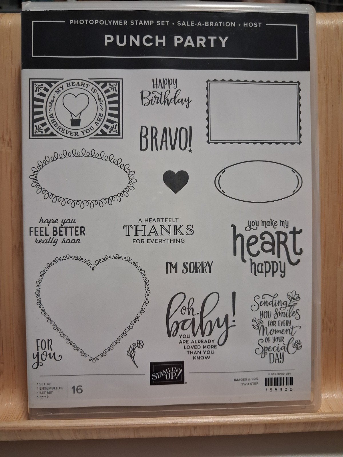 Stampin Up - Stempelset Punch Party, Enlèvement