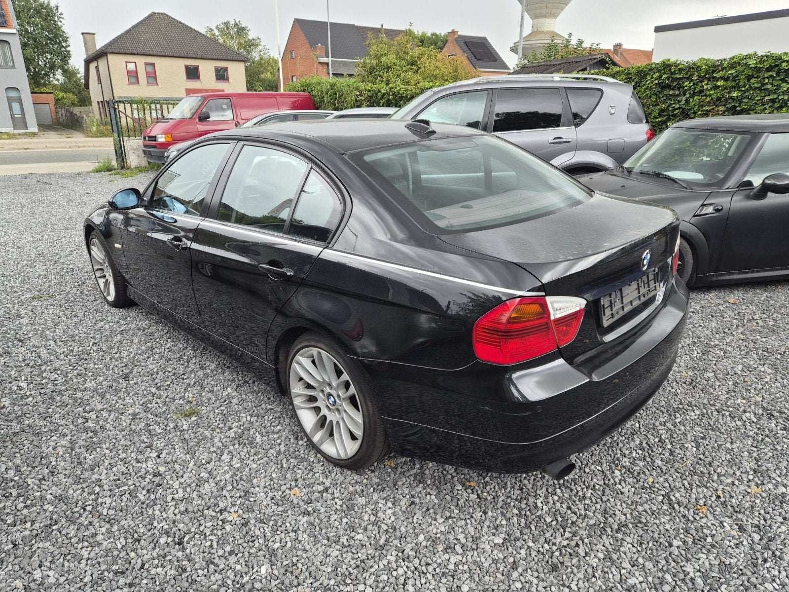 BMW 320i E90 – Benzine – 2005 – Leder – Export/Handel, Achterwielaandrijving, Zwart, Zwart, Leder