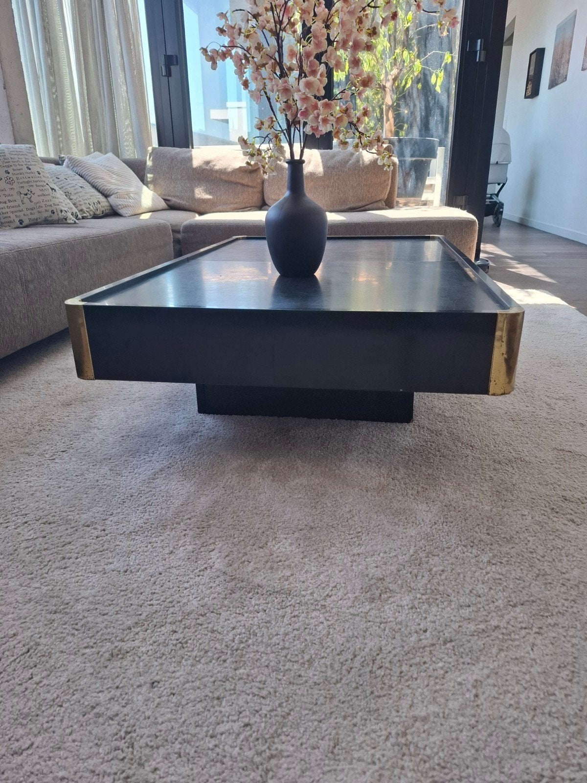 vintage salontafel uit jaren 70, Ophalen, Overige materialen, Gebruikt, 100 tot 150 cm