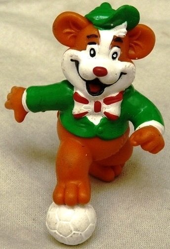 Figure PVC Boink de Beer - Voetballer, Look-O-Look, 1998.(1), Enlèvement ou Envoi, Utilisé, Autres types