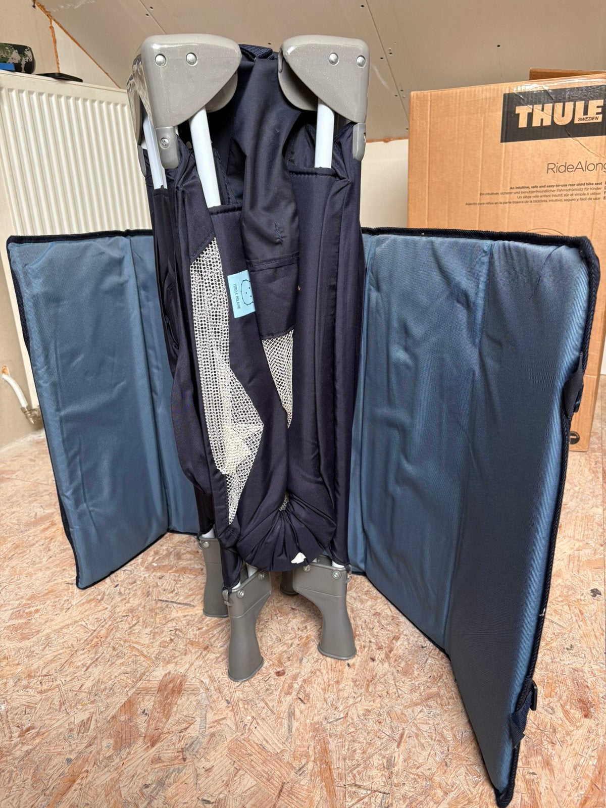 Baby Relax Kompak campingbedje met paraplusysteem, Ophalen, Gebruikt, Reisbedje