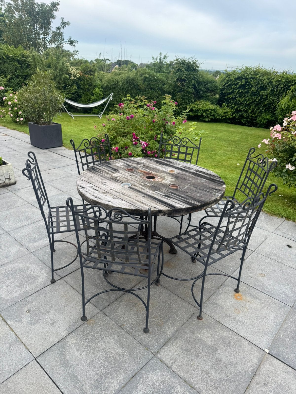 Table et chaises de jardin, Chaise, Enlèvement, Utilisé, Autres matériaux