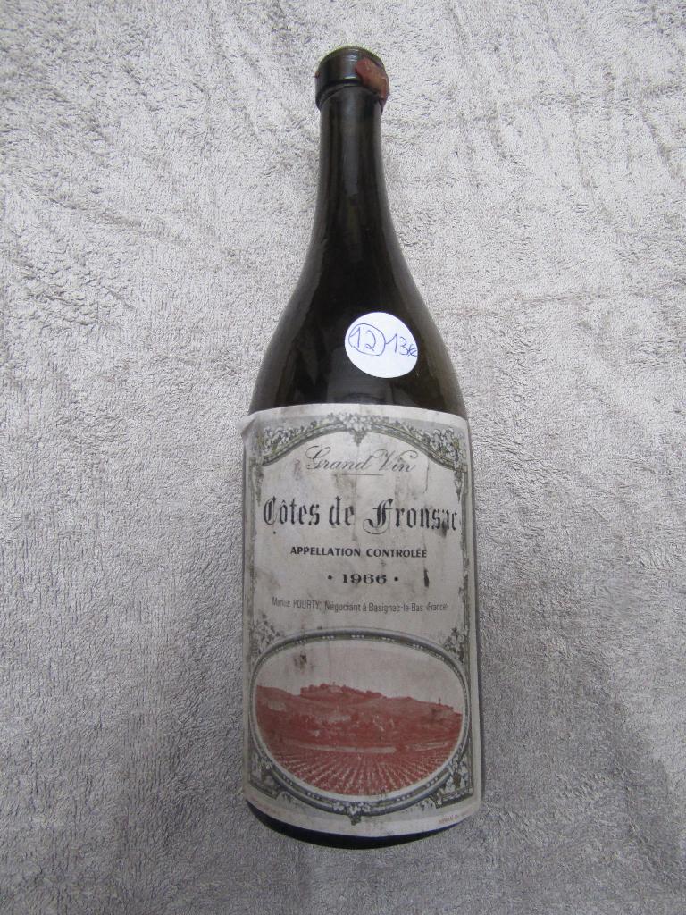 Bouteilles de vin vide, verre soufflé, H28-D8-P4, 1200g. 4x, Collections, Vins, Enlèvement ou Envoi, France