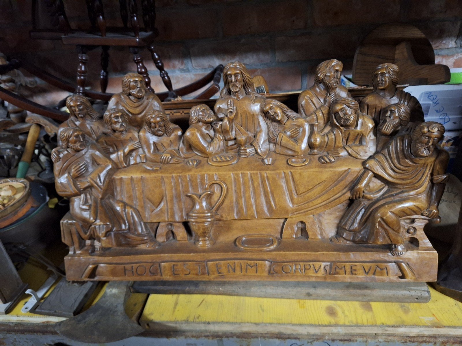 houten snijwerk, Ophalen, Houtsnijwerk, 50 - 100 cm, Handgemaakt
