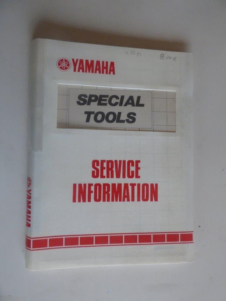 YAMAHA SPECIALE GEREEDSCHAPPEN LIJST, Motoren, Handleidingen en Instructieboekjes, Ophalen of Verzenden, Yamaha