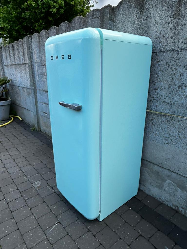 Licht groene SMEG koelkast, Elektronische apparatuur, Ophalen, Zo goed als nieuw