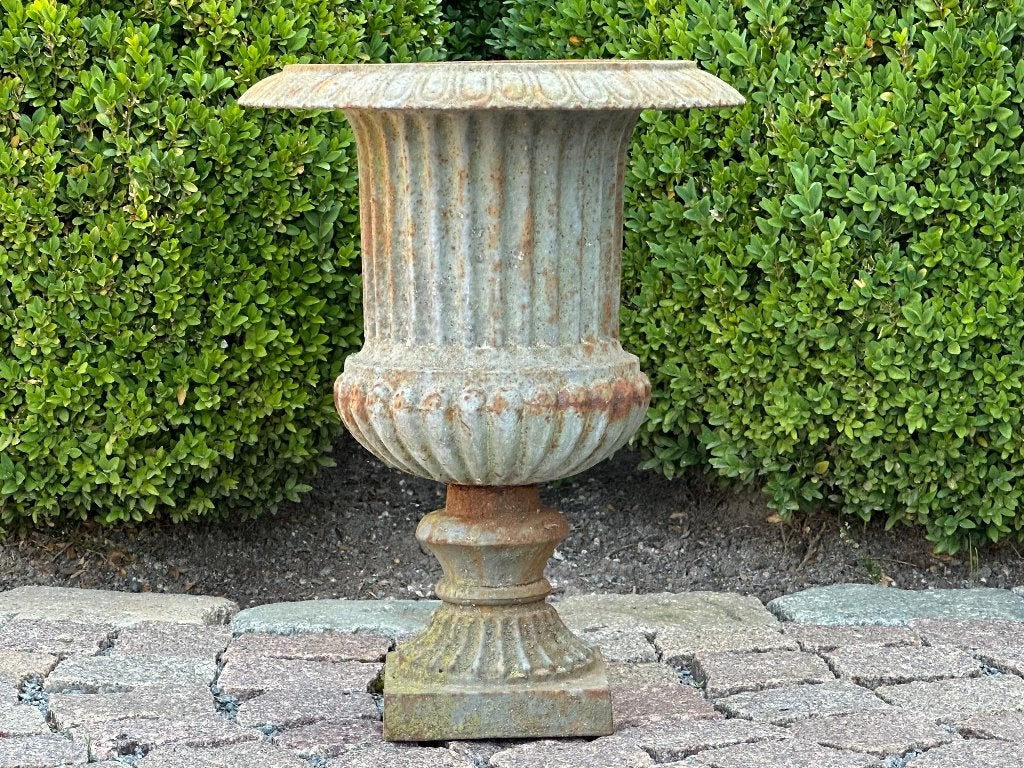 gietijzeren tuinvaas - hoogte 36 cm, Enlèvement