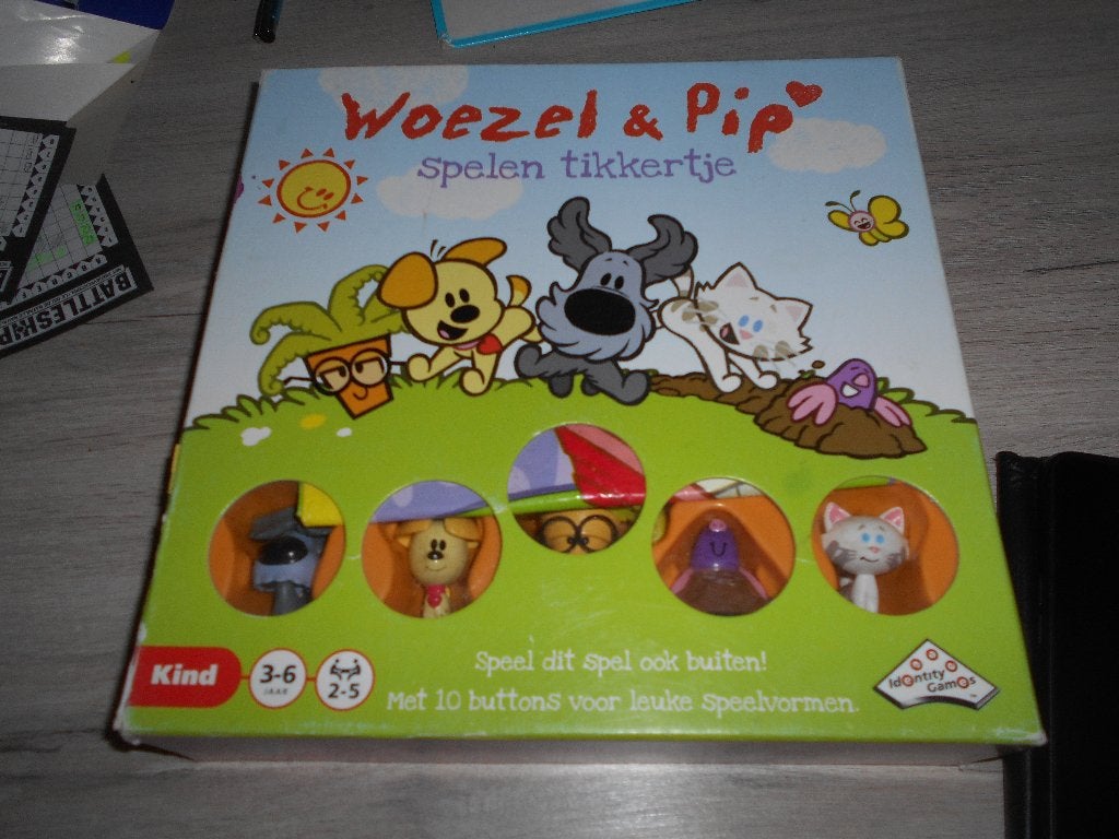 gezelschapsspel woezel & pip 3 - 5 jaar, Ophalen of Verzenden, Zo goed als nieuw