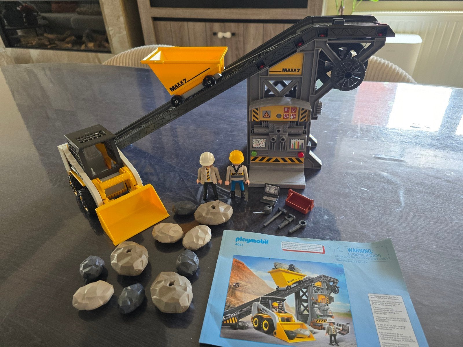 playmobil 4041 transportband met graafmachine, Ophalen, Gebruikt