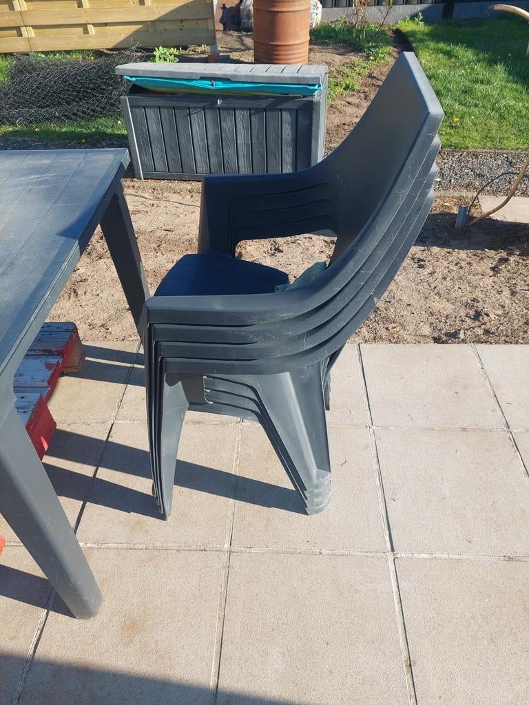 Merk Jardin, Gebruikt tuinset, tafel met 5 stoelen, Ophalen, Tuinset