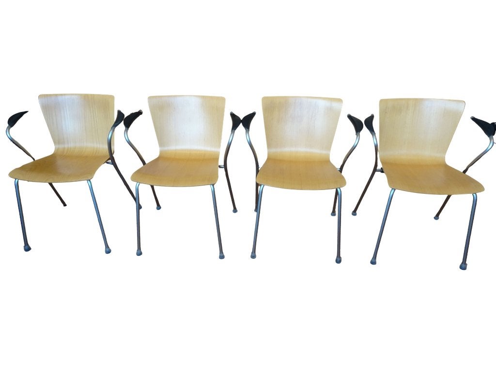 Veilinghuis Oranje - Fritz Hansen, 4 Vico Duo armstoelen, Ophalen, Gebruikt, Retro Vintage Deens design, Vier