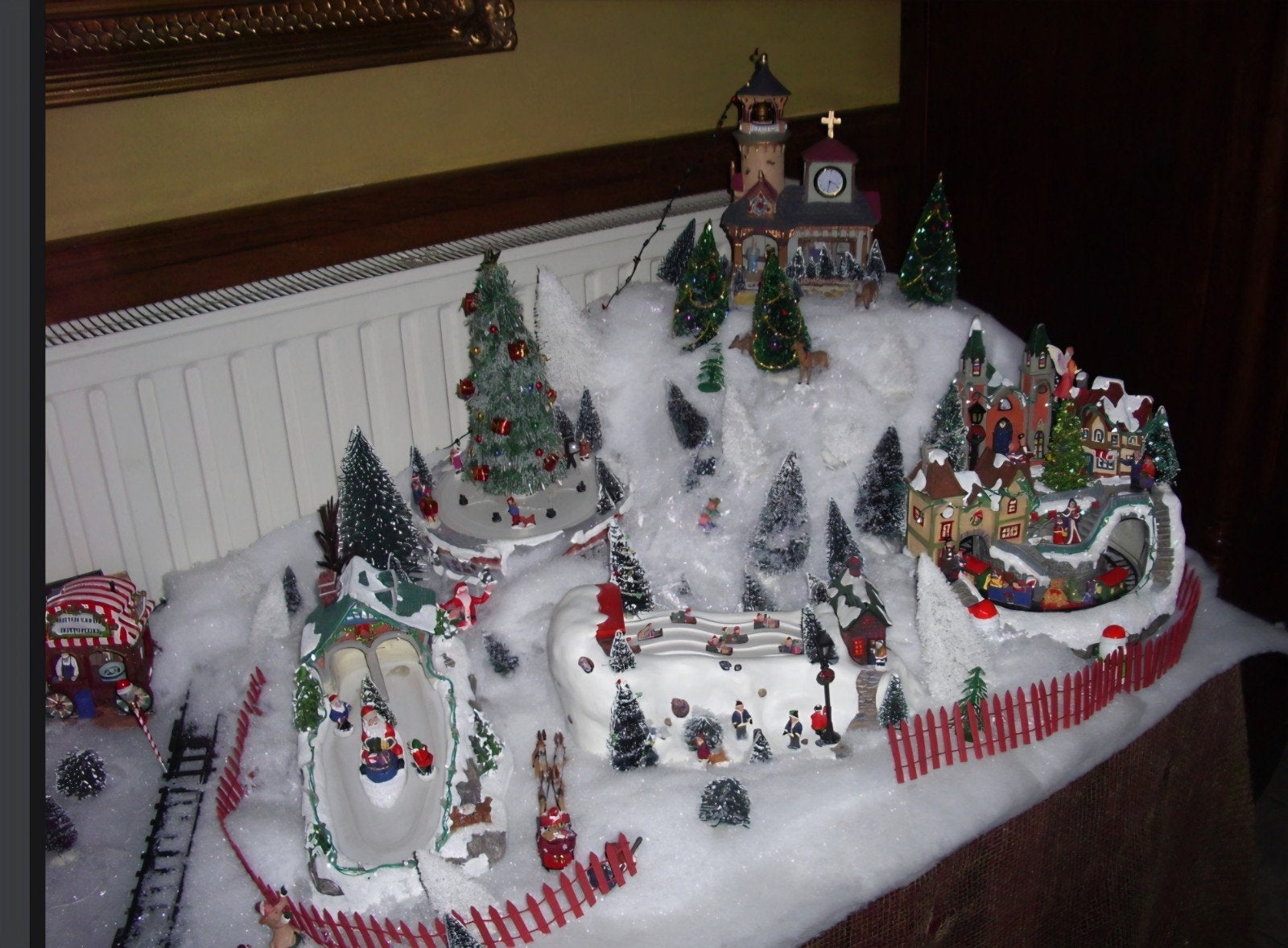 Te koop: Prachtig, compleet kerstdorp met verlichting en bew, Enlèvement