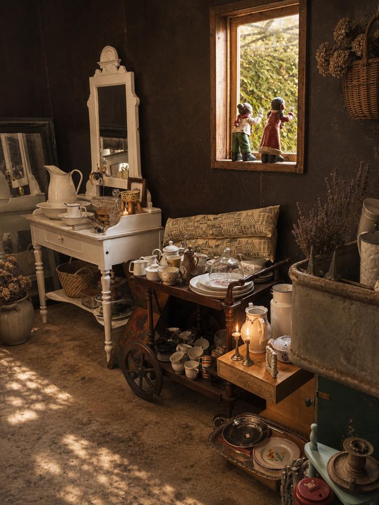 Franse brocante wastafel toilettafel spiegel marmeren blad, Huis en Inrichting, Tafels | Kaptafels, Ophalen, Zo goed als nieuw