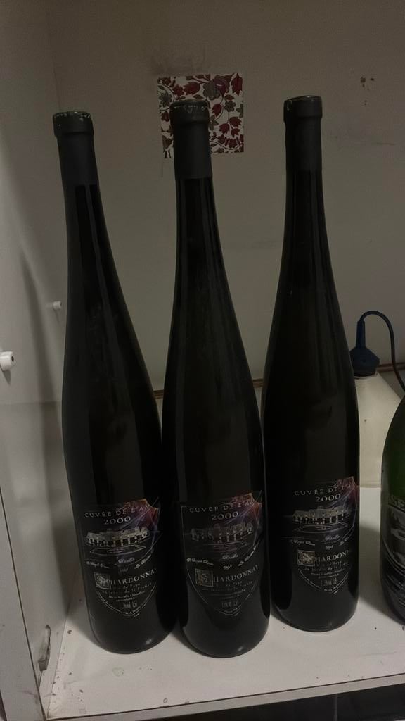 Bouteilles collection (vides) cuvée de 2000 chardonnay 1,5l, Enlèvement, Utilisé, Bouteille(s), Autres marques