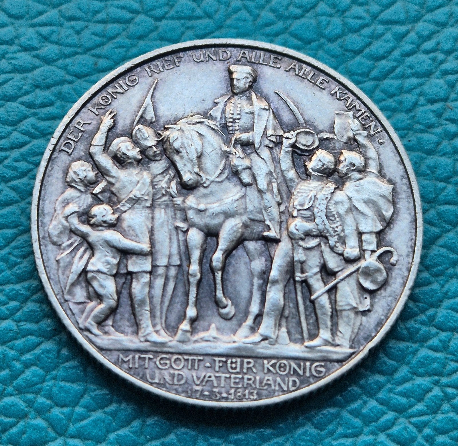 German Impire  2 Mark 1913 War against Napoleon, Ophalen of Verzenden, Duitsland, Losse munt, Zilver