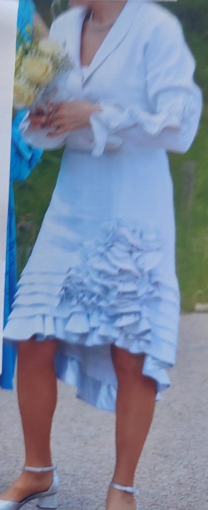 Te koop: trouwjurk delig met schoenen maat 36-38, Trouwjurk, Wit, Zo goed als nieuw, Ophalen