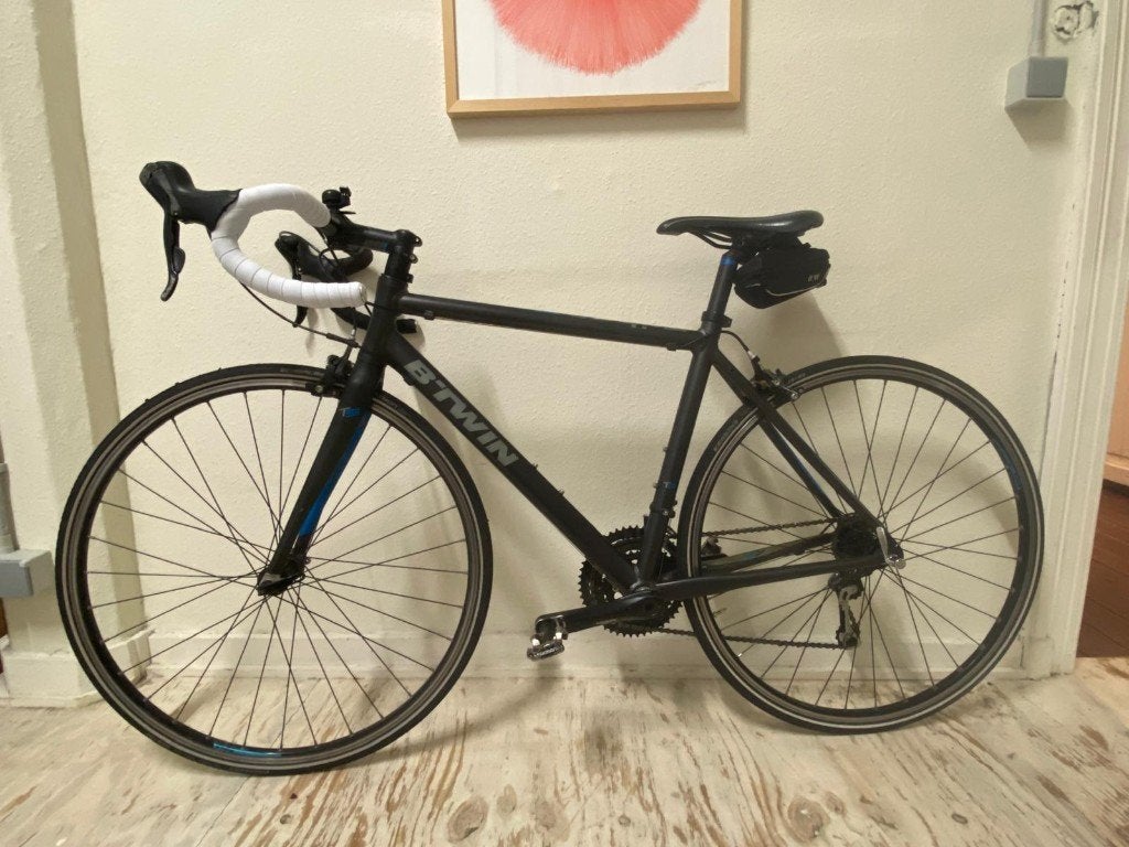 B'Twin Triban 5 racefiets maat 54 - 3x9, 28 inch, Gebruikt, Velgrem, Aluminium