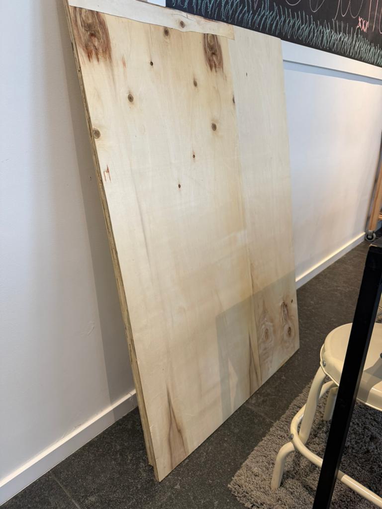 Twee multiplex platen, Doe-het-zelf en Bouw, Hout en Planken, Ophalen, Zo goed als nieuw