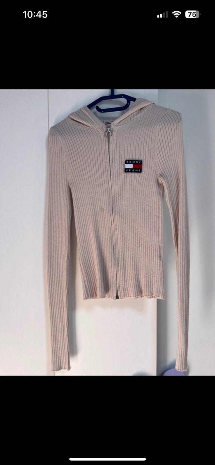Dunne trui met rits Tommy Jeans, Ophalen of Verzenden, Nieuw, Maat 46 (S) of kleiner, Beige