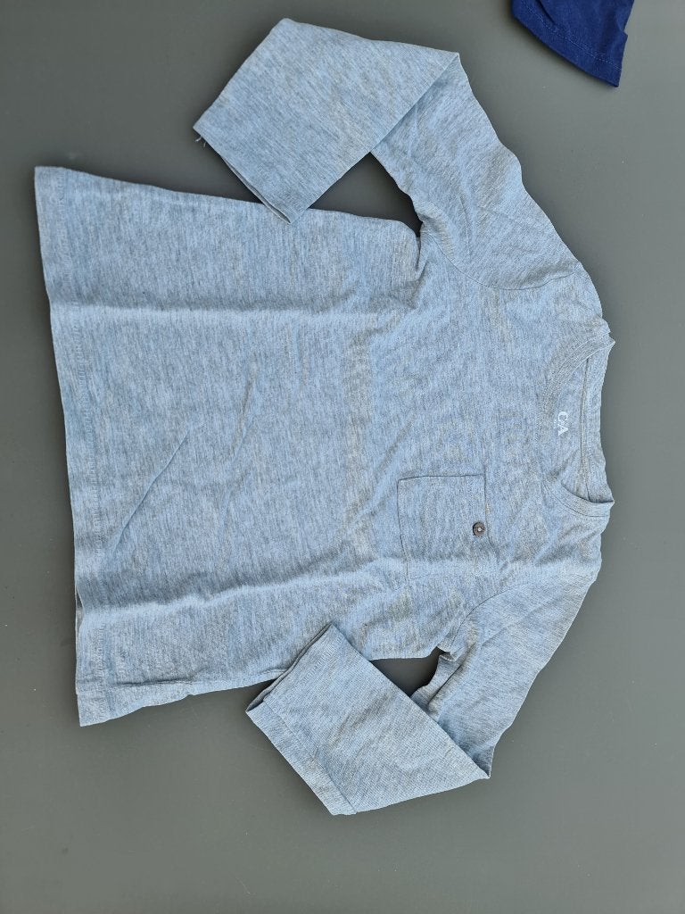 grijs T-shirt, longsleeve, CA, 116, Kinderen en Baby's, Kinderkleding | Maat 116, Ophalen, Zo goed als nieuw