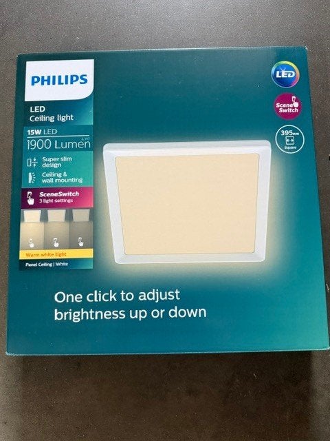 philips plafondlamp, Neuf, Blanc, LED, Enlèvement