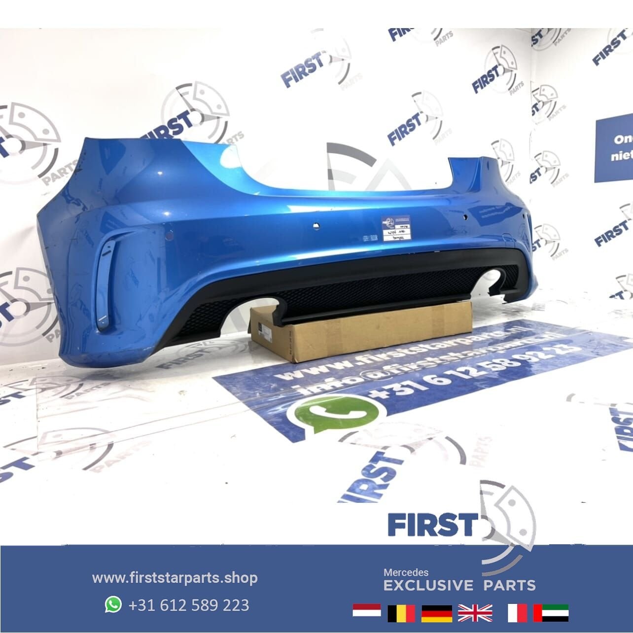 Originele Mercedes A KLASSE W176 AMG ACHTERBUMPER + DIFFUSER, Gebruikt, -, Ophalen of Verzenden, Achter