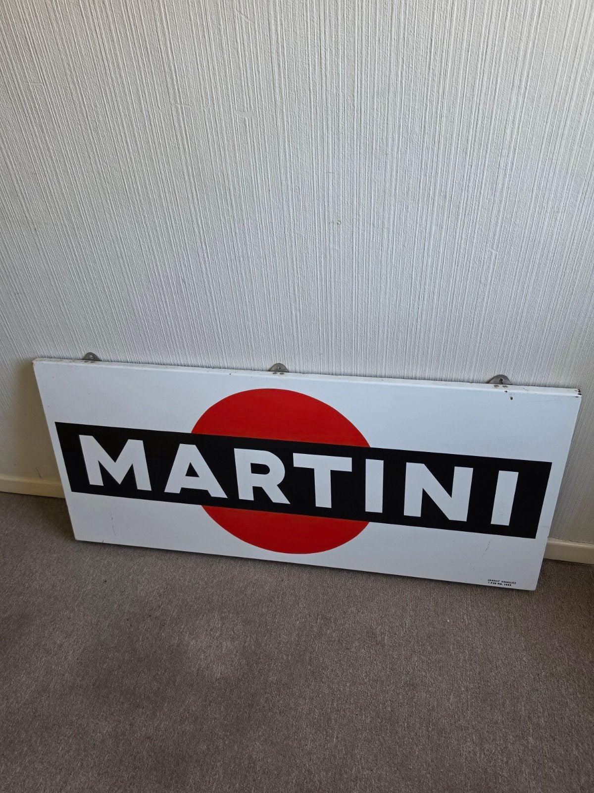 MARTINI emaille, Verzamelen, Ophalen, Gebruikt, Reclamebord