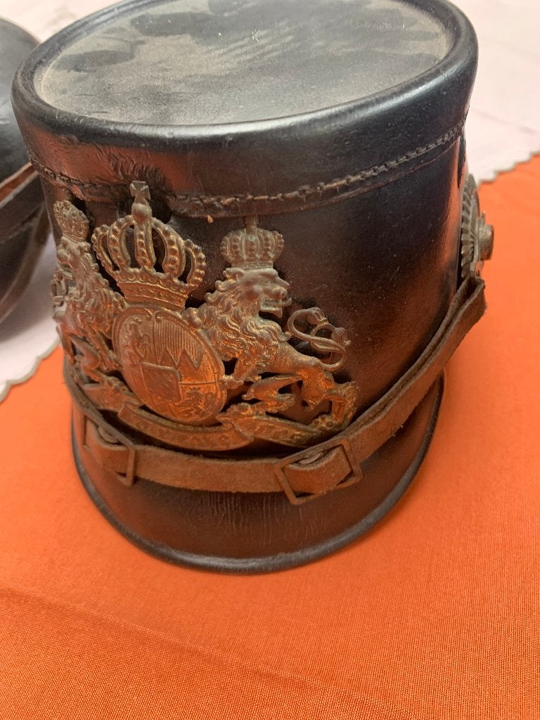 schako BAVARIAN HUNTER 14/18 ORIGINEEL, Ophalen, Landmacht, Helm of Baret