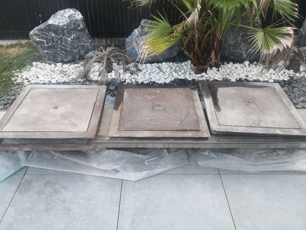 Taque 60x60 en fonte, Bricolage & Construction, Enlèvement, Utilisé, Autres matériaux, Évacuation