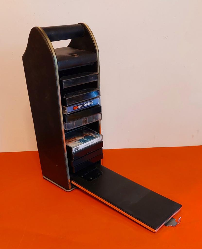 Étui transport cassettes audio vintage, Enlèvement ou Envoi, Utilisé
