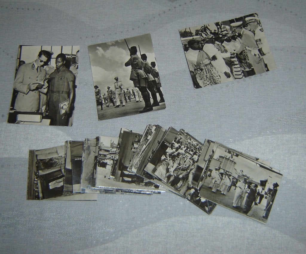 Chromos Chocolate BENSDORP 32e Roi Baudouin au Congo, Collections, Gravure, Utilisé, Envoi, 1940 à 1960