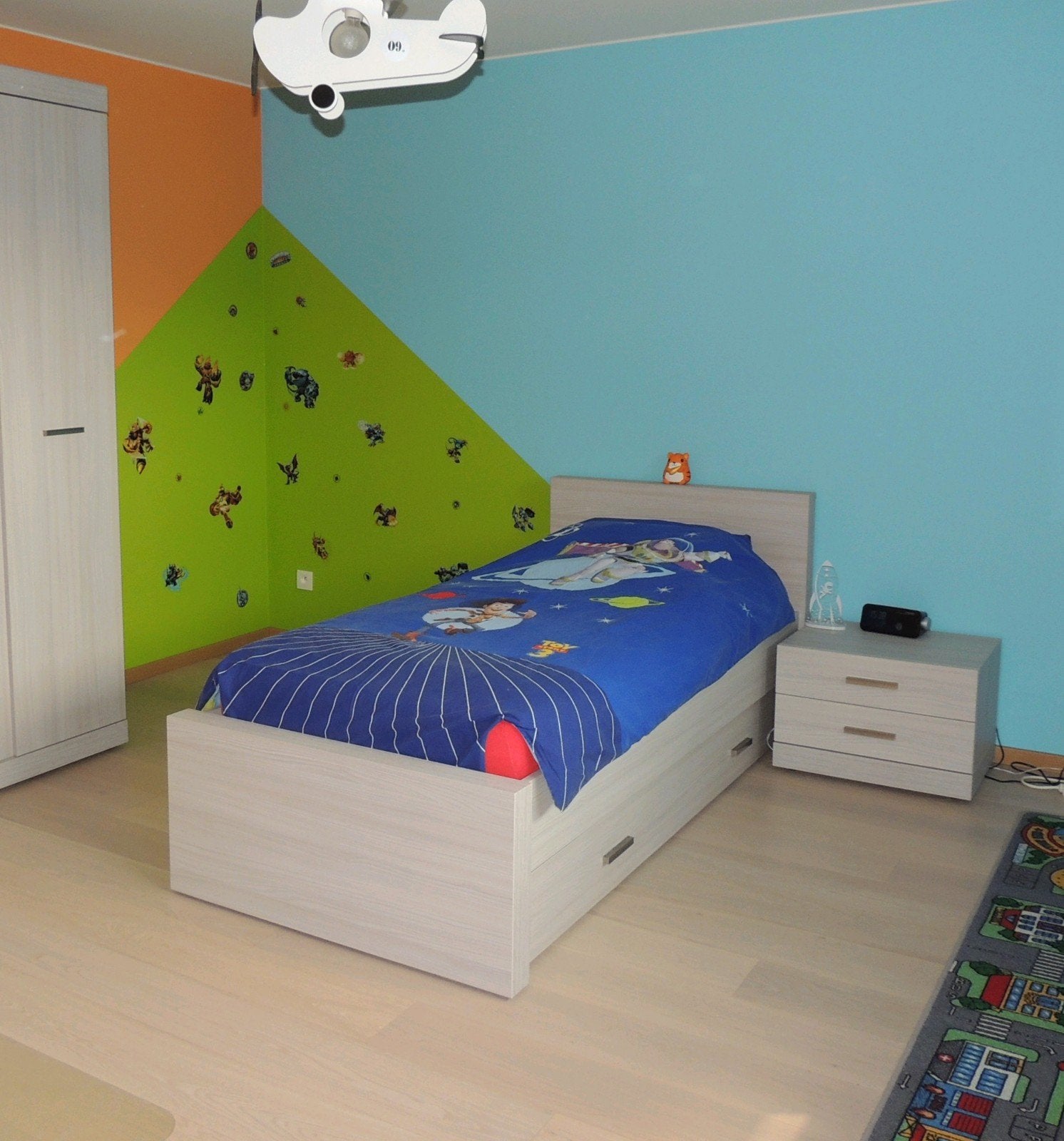 Eénpersoonsbed met extra bedlade, Kinderen en Baby's, Ophalen, Gebruikt, Lattenbodem