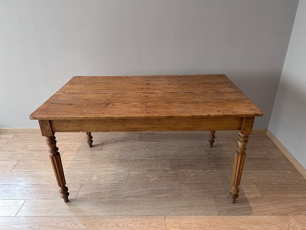Antieke landelijke tafel, massief kerselaar!, Antiquités & Art, Antiquités | Meubles | Tables, Enlèvement
