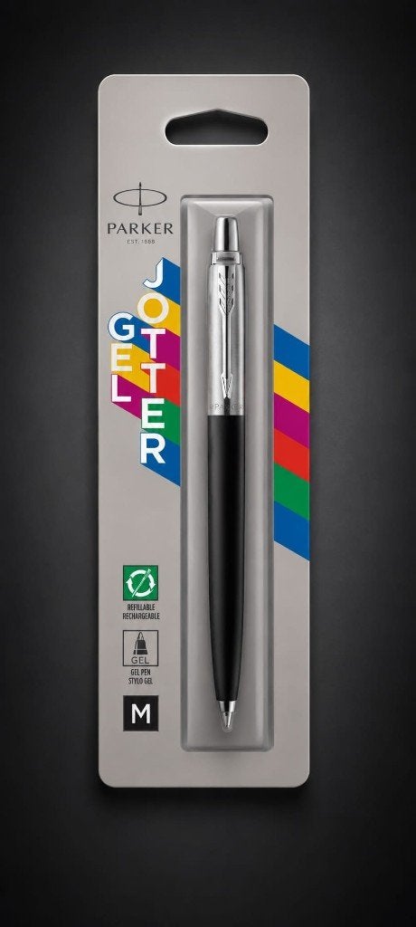 Stylo-bille Parker Jotter pointe moyenne, encre bleue., Collections, Stylos, Enlèvement, Neuf, Stylo, Parker