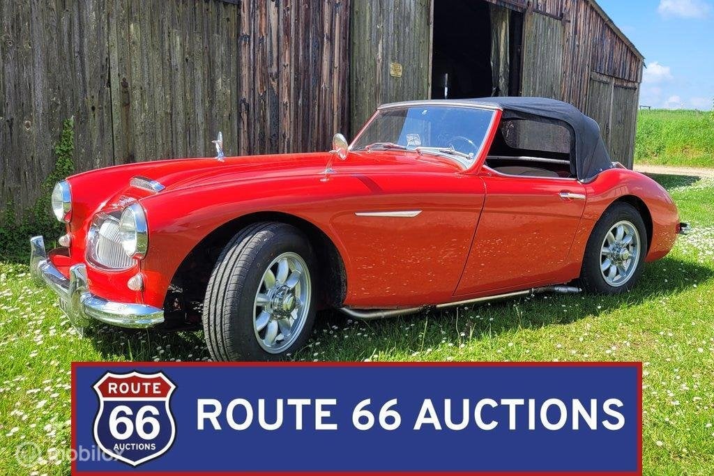 Austin-Healey 3000 Mk II BT7 | Route 66 Auctions, Auto's, Overige merken, Zwart, Bedrijf, Handgeschakeld