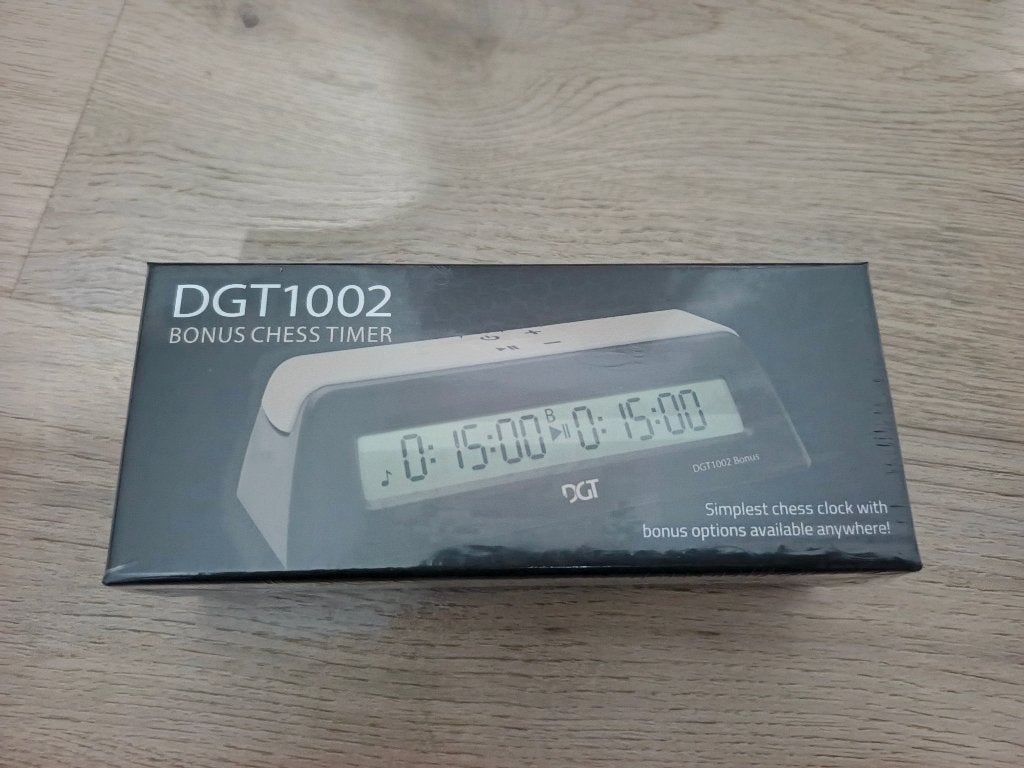 Pendule d’échecs DGT 1002 Bonus Timer – Neuve sous blister, Enlèvement