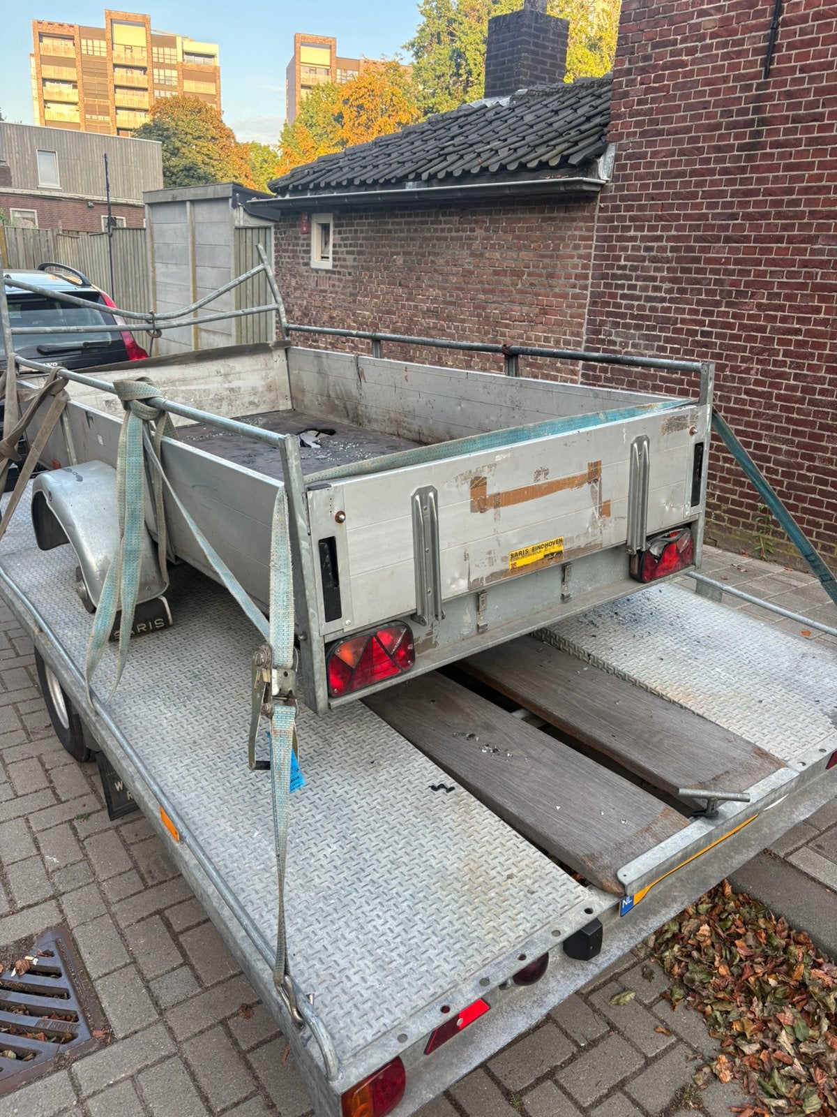 Enkelasser 750 kilo opknapper/onderdelen, Autos : Divers, Remorques, Enlèvement ou Envoi, Utilisé