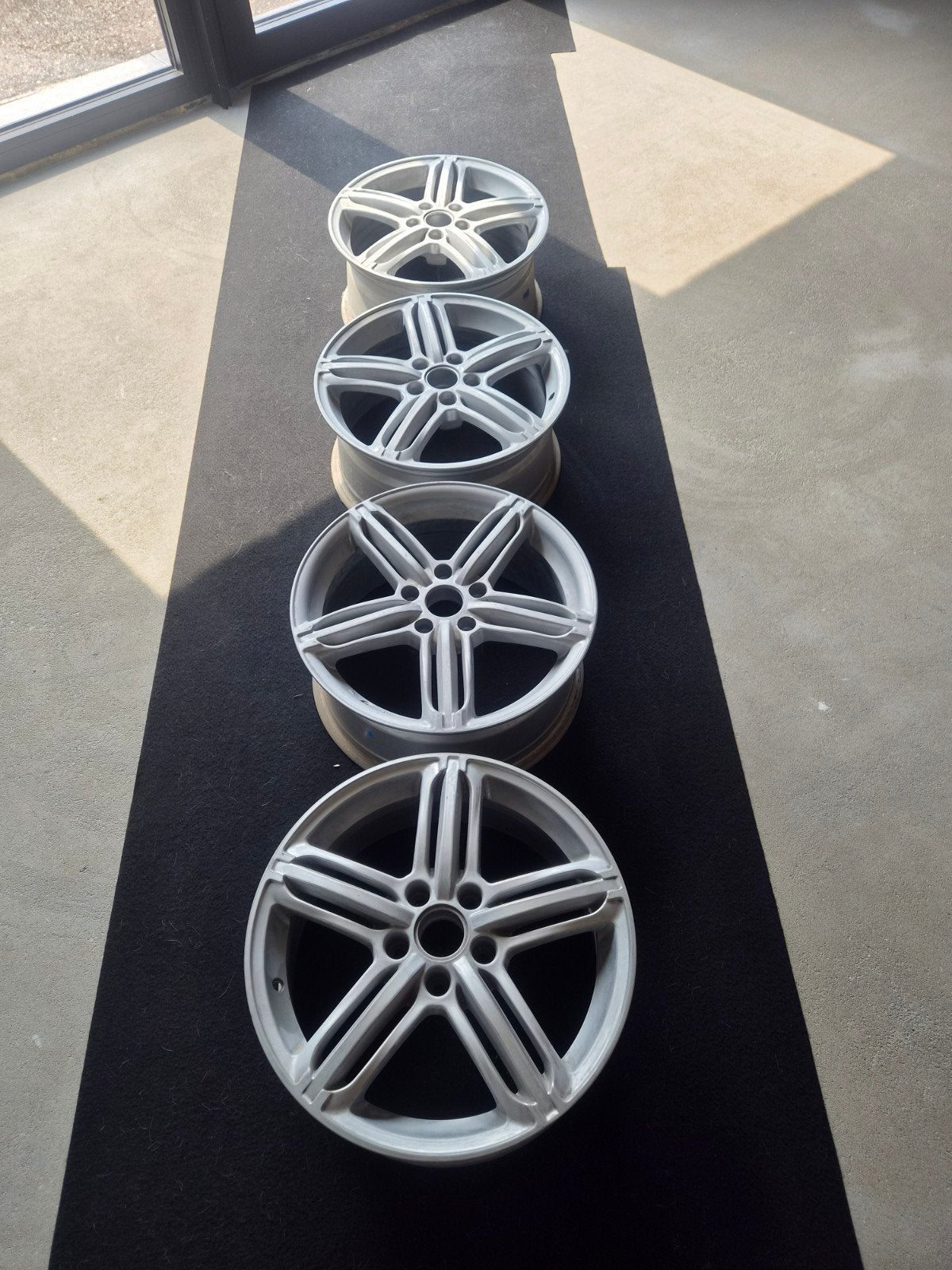 Audi RSlook velgenset 17inch – geschuurd – set van 4, Auto-onderdelen, Banden en Velgen, Ophalen, 17 inch, Personenwagen, Velg(en)