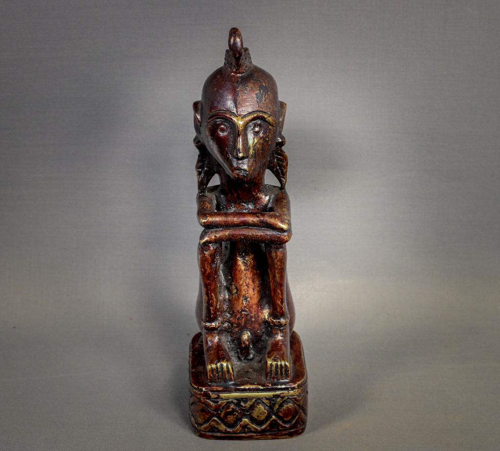 24 cm hoog metalen beeld van Timor, Antiek en Kunst, Kunst | Niet-Westerse kunst, Ophalen