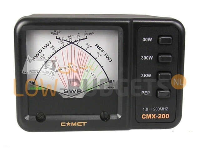 Comet CMX-200 Kruisnaald SWR Meter 1.6-200 MHz, Envoi