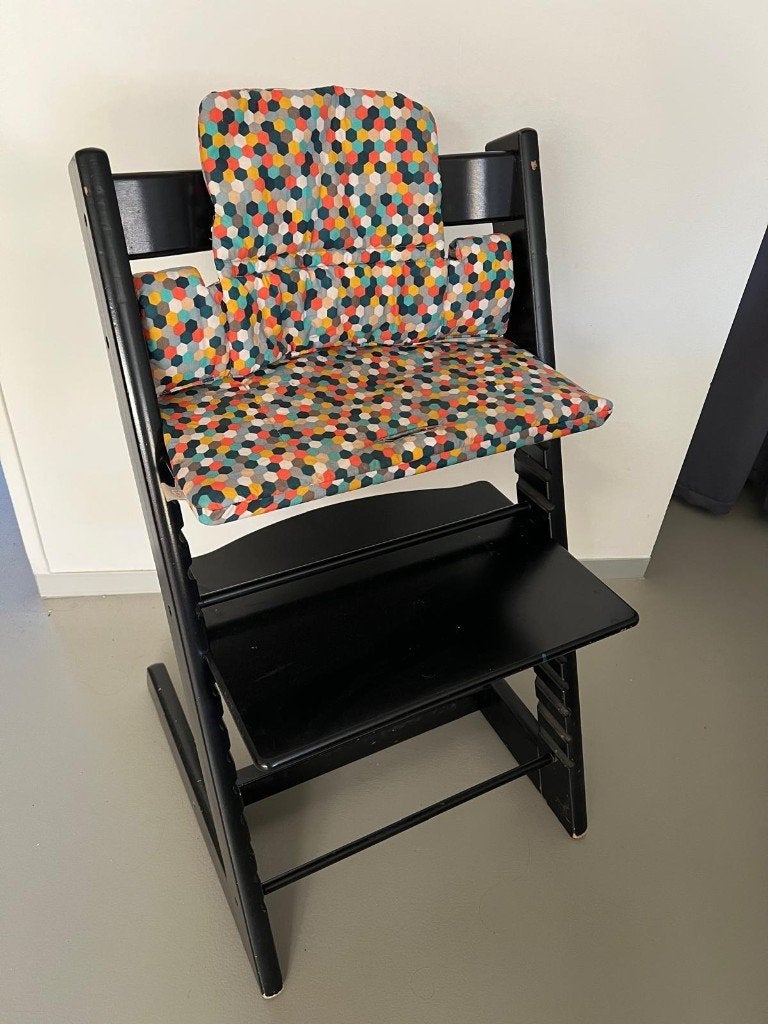 Stokke TrippTrapp trip trap met kussenset, Ophalen, Gebruikt, Meegroeistoel, Aanschuifbaar