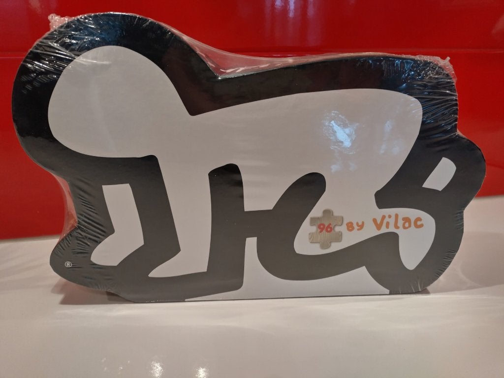Puzzle Keith Haring Vilac 96 pièces en bois, Hobby & Loisirs créatifs, Sport cérébral & Puzzles, Enlèvement ou Envoi, Moins de 500 pièces