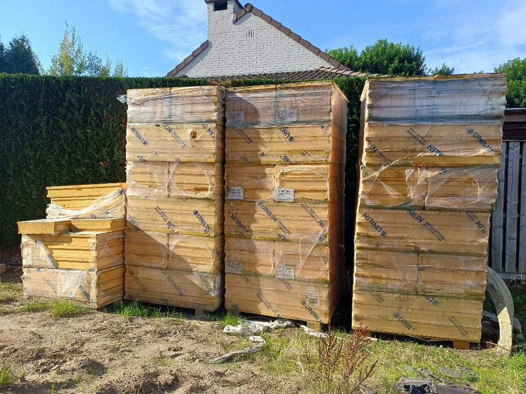 Unilin Utherm Wall L 140 mm Rd 6.35m²K/W (totaal +/- 86m²), Ophalen, Overige materialen, 12 cm of meer, Zo goed als nieuw