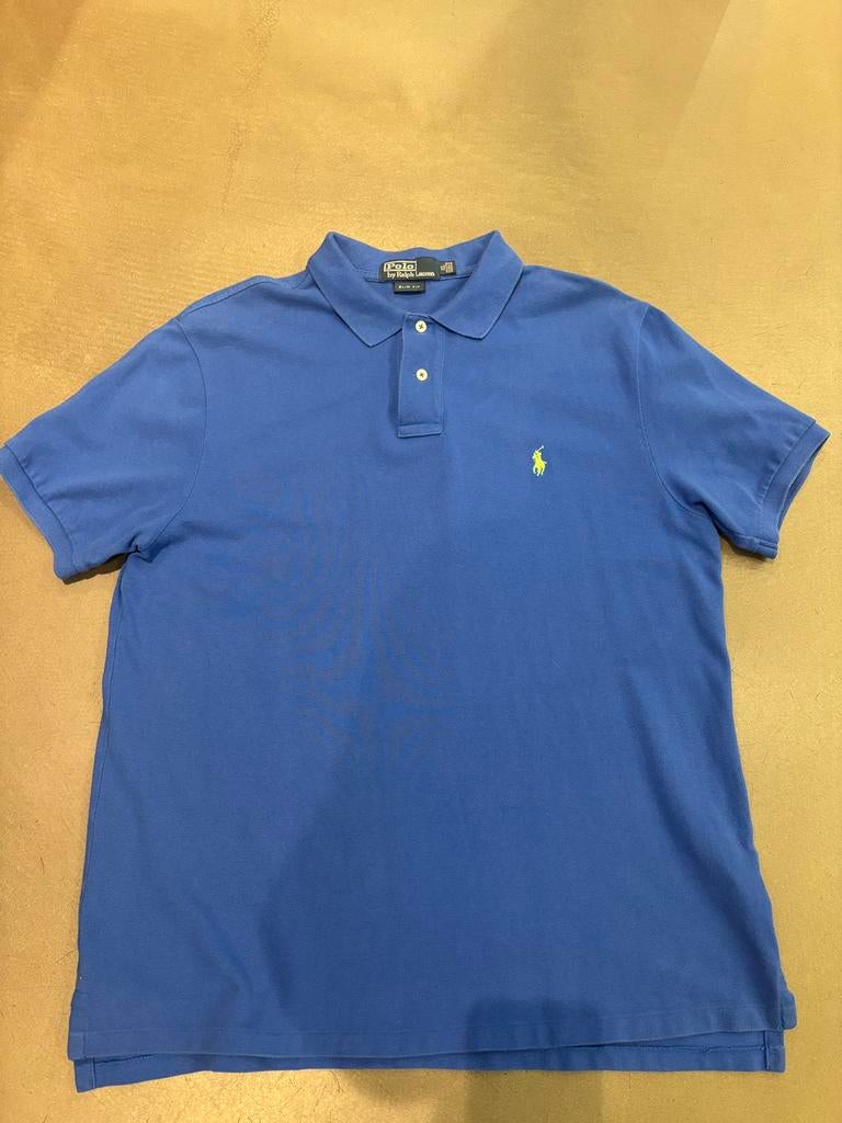 Ralph Lauren polo hoog blauw maat XL, Kleding | Heren, Ophalen of Verzenden, Zo goed als nieuw, Maat 56/58 (XL), Blauw