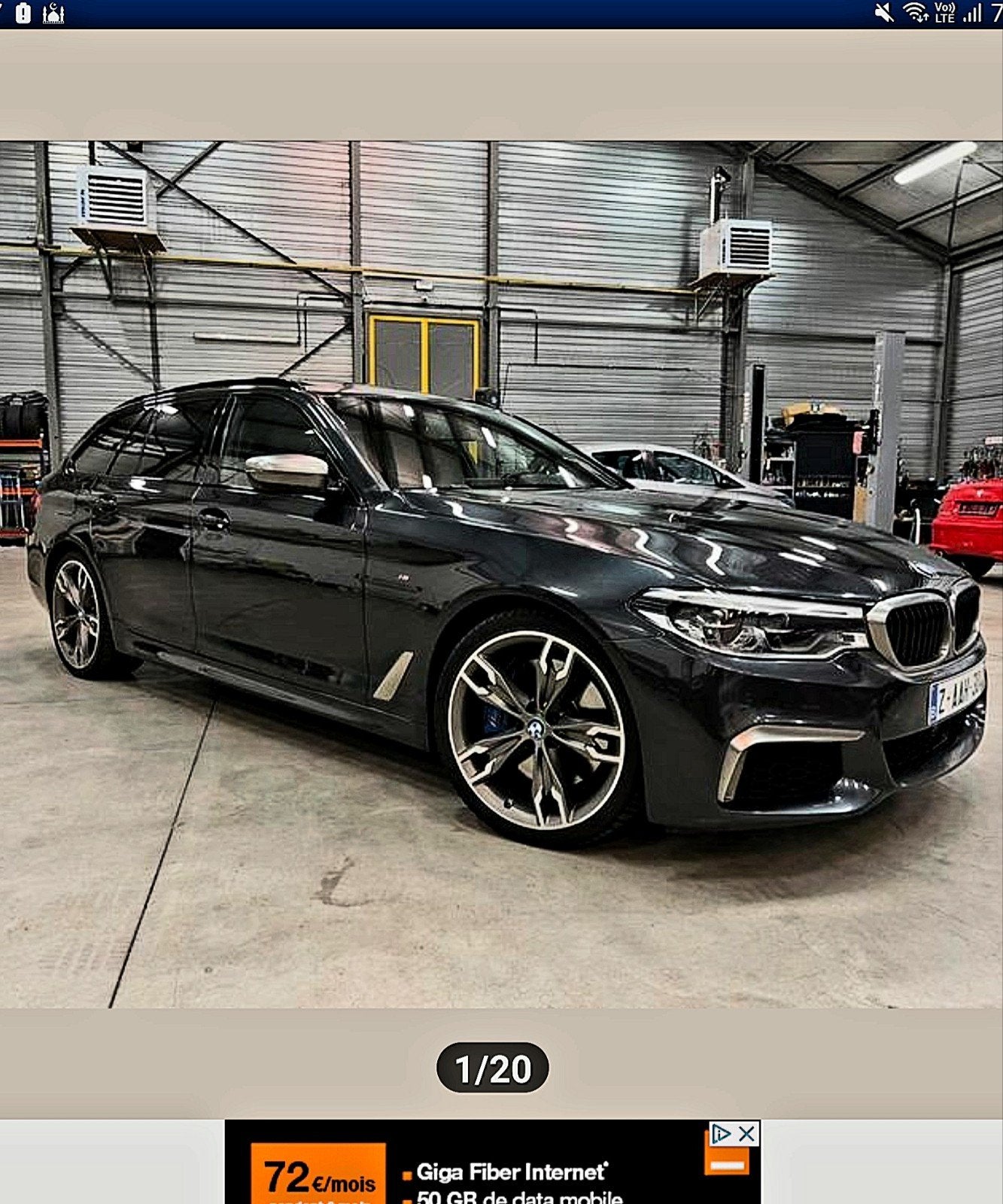 Bmw m550d g31 anne 2019 avec198 000k fume une fois temps en, Cuir, Euro 6, Autres couleurs, Noir
